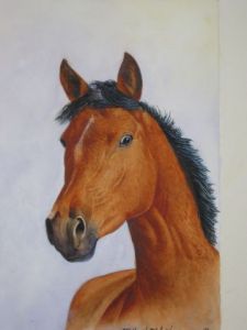 Voir cette oeuvre de Mikael Neel d'Anceaumeville: potrait de cheval