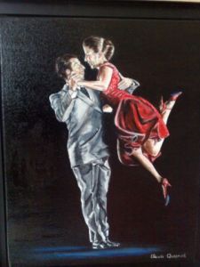 Voir le détail de cette oeuvre: Couple de danseurs de Tango