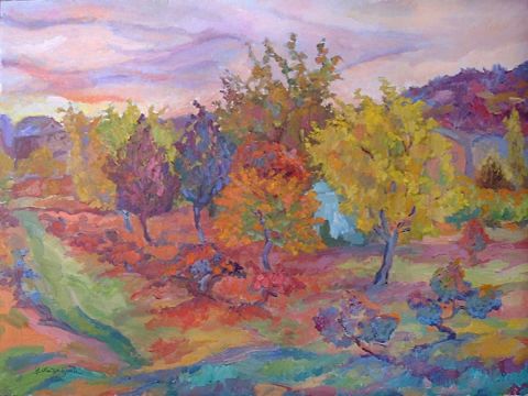 l'autumn - Peinture - Manukyan Vachagan