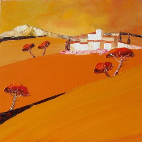 Campos de Oro - Peinture - Julie PIOCH