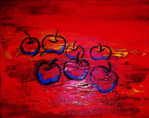 les pommes roulées - Peinture - claude sentenac - naulin