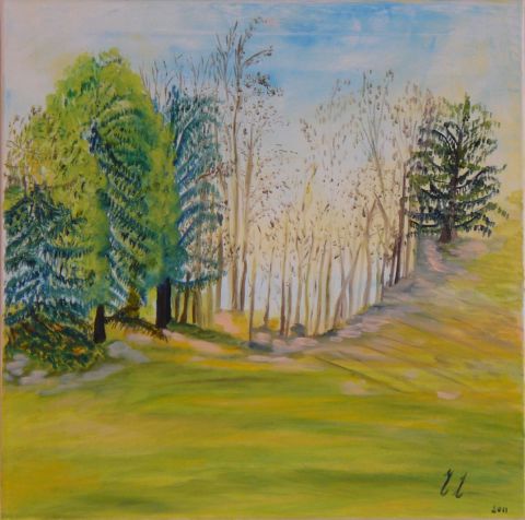 Paysage Golfique I - Peinture - Muriel Leveque