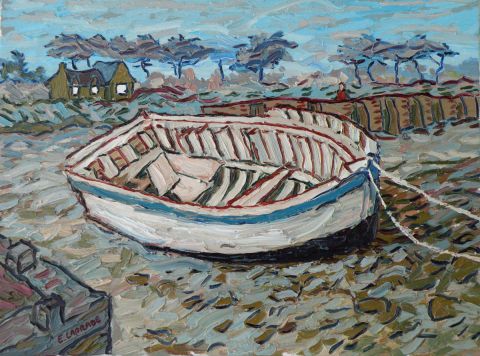 la barque - Peinture - Eric LAPRADE