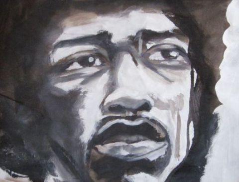 Jimmy Hendrix - Peinture - Remy 
