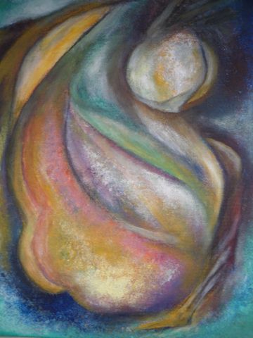 turquoise - Peinture - Liliane CIMA