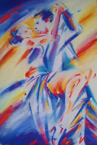 Passion (danse tango) - Peinture - FREDERIQUE NALPAS