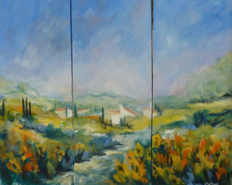 la provence - Peinture - janine chetivet