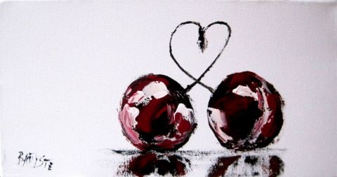 CERISE COEUR - Peinture - BAPTYSTE