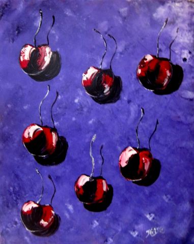 CERISE EN FOLIE - Peinture - BAPTYSTE