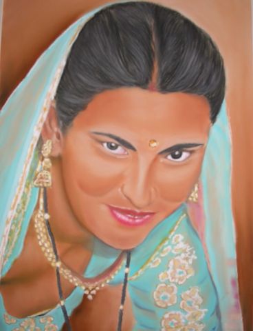 Harmonie turquoise - Dessin - Dany SERVA