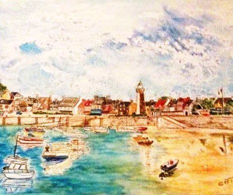 Roscoff le port - Peinture - Catherine James
