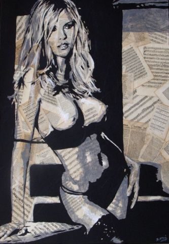 Christina - Peinture - BERTRAND OTTAVI