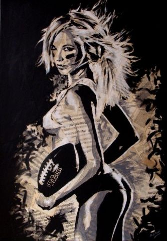 Miss America - Peinture - BERTRAND OTTAVI