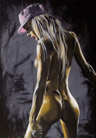 Rosa - Peinture - BERTRAND OTTAVI