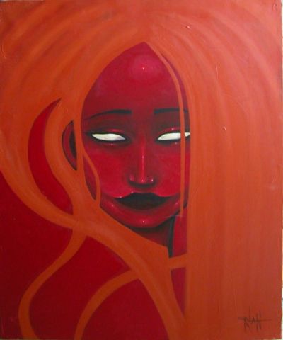 red face - Peinture - rolan