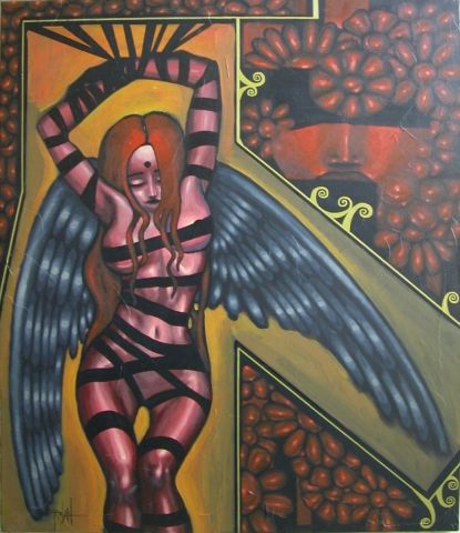 traped angel - Peinture - rolan