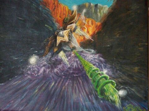 Bataille du grand canyon - Peinture - sam liveart1