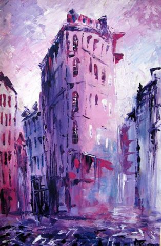 Les rues de Paris - Peinture - Nataly Basarab