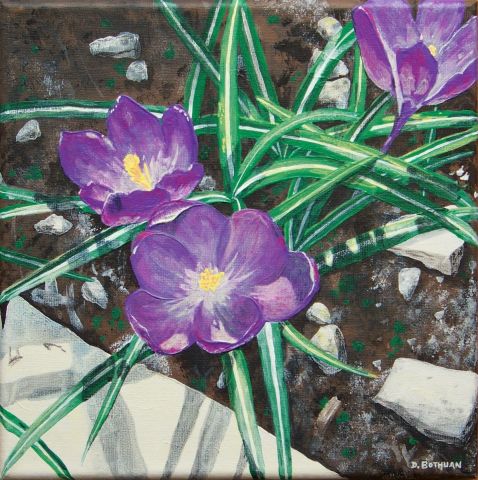 Un air de printemps - Peinture - Delphine Bothuan