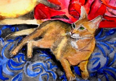 L'artiste Paoli - Le repos du chat