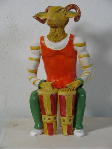 Le belier percu - Sculpture - Guillaume Chaye