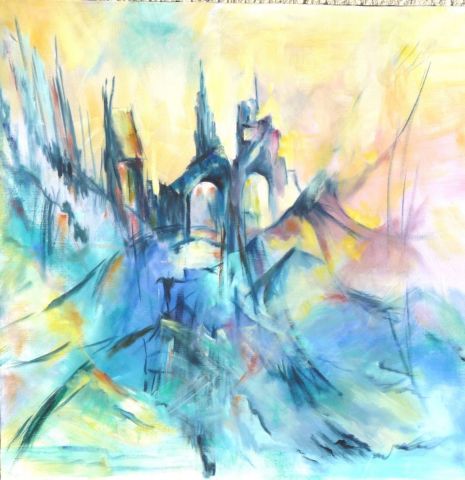 Evasion - Peinture - janine chetivet