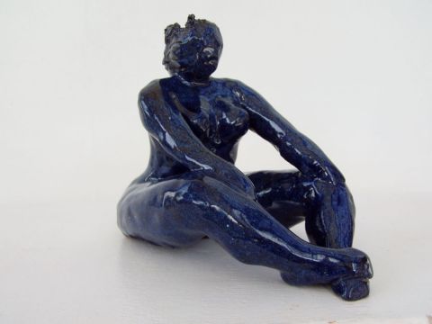 lolotte assise - Sculpture - caroline sudre