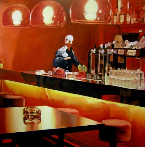Bar n°2 « Big Red » - Peinture - DL Estrabaut
