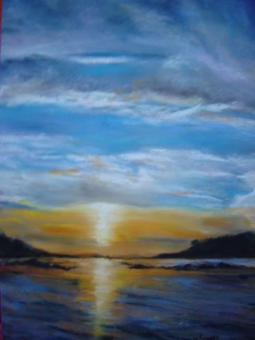 coucher de soleil - Peinture - Mc Palcowski-Collin