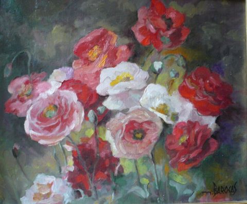 L'artiste Mario BAROCAS - Bouquet de roses