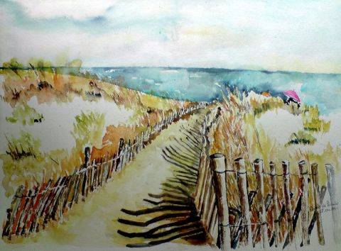 Les Dunes de Carnon - Peinture - atelier mauve