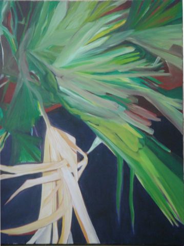 palmes - Peinture - Christiane Jousset
