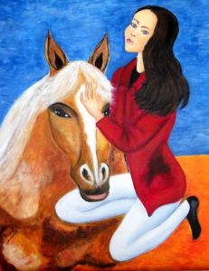 Voir le détail de cette oeuvre: la cavalière et le cheval 