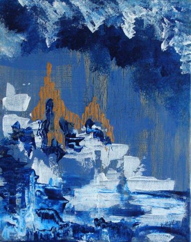Soir bleu - Peinture - BETTY-M peintre