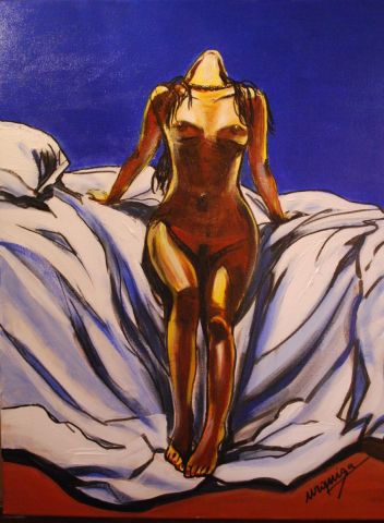 nu ensoleill� - Peinture - Chantal  Urquiza