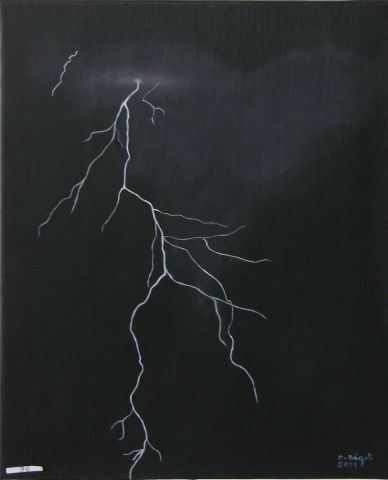 Eclair - Peinture - Catherine BEGOT