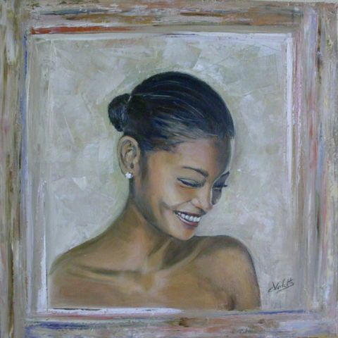 Le sourire de M�lodie - Peinture - Catherine Valette