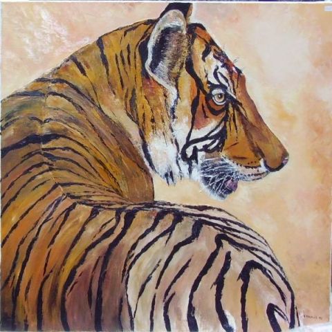 L'artiste Noelle Fenouil - tigre