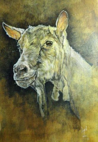 la chèvre - Peinture - Lorelei