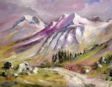 L'artiste helene molina - hautes montagnes