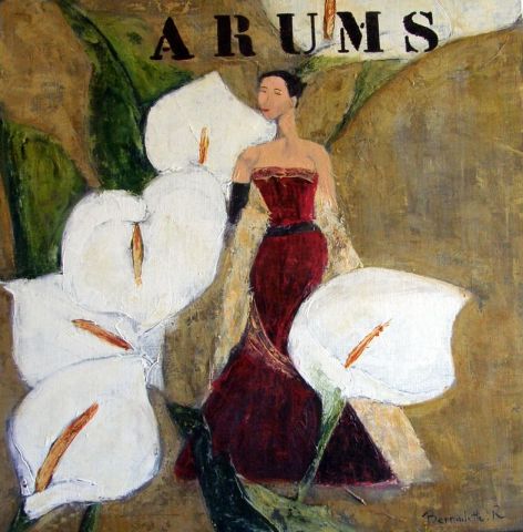 Arums - Peinture - Bernadette Riaux