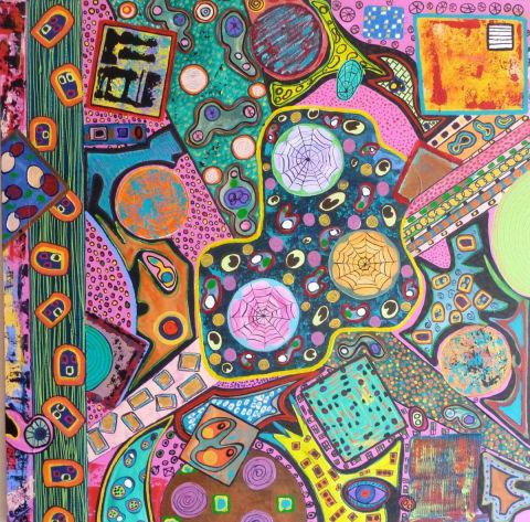 l'oeil du cyclone - Peinture - Embe