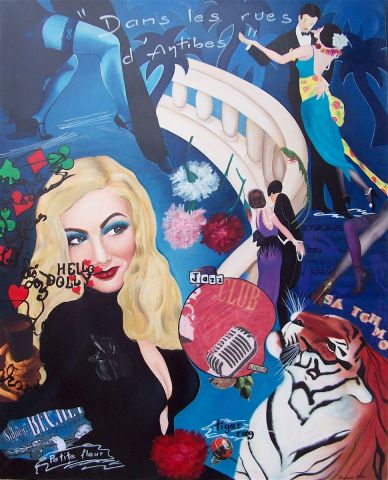 les rues d'Antibes - Peinture - francoise ader