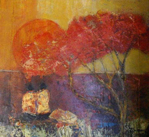 L'artiste chantallongeon - Levant sous l'arbre de vie