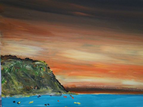 moorea 2 - Peinture - Jean Pierre BERARD