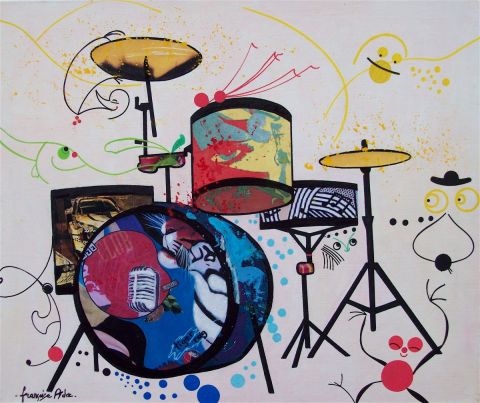 jazz tags - Peinture - francoise ader