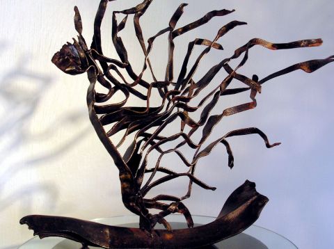 Le voyage Ulysse - Sculpture - Taxmetal