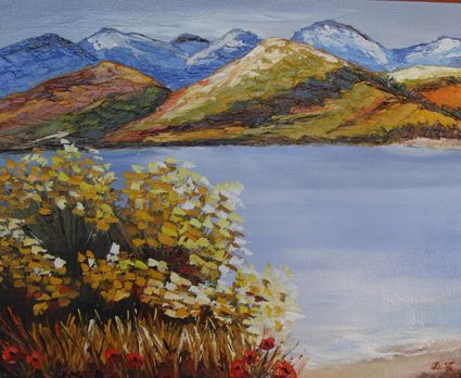 L'artiste Lifa - Lac de montagne