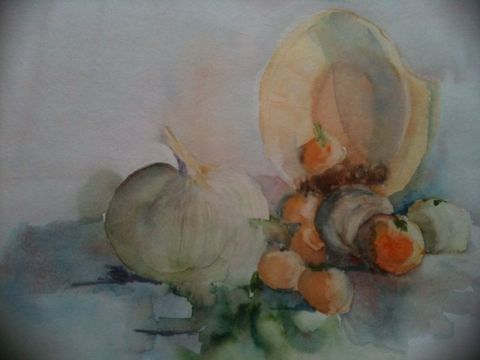 Fruits de saison - Peinture - Eliane Desther