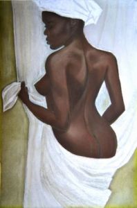 Voir le détail de cette oeuvre: Femme africaine sortie du bain